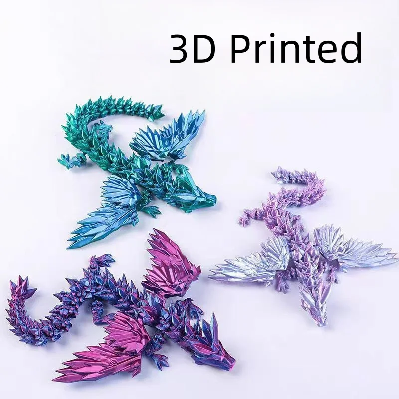 【セール中】14 センチメートル 3D プリントマジックウィングドラゴン可動ジョイントフィジェットおもちゃ回転可能な関節オフィスデスクトップ飾りおもちゃ工芸ギフト