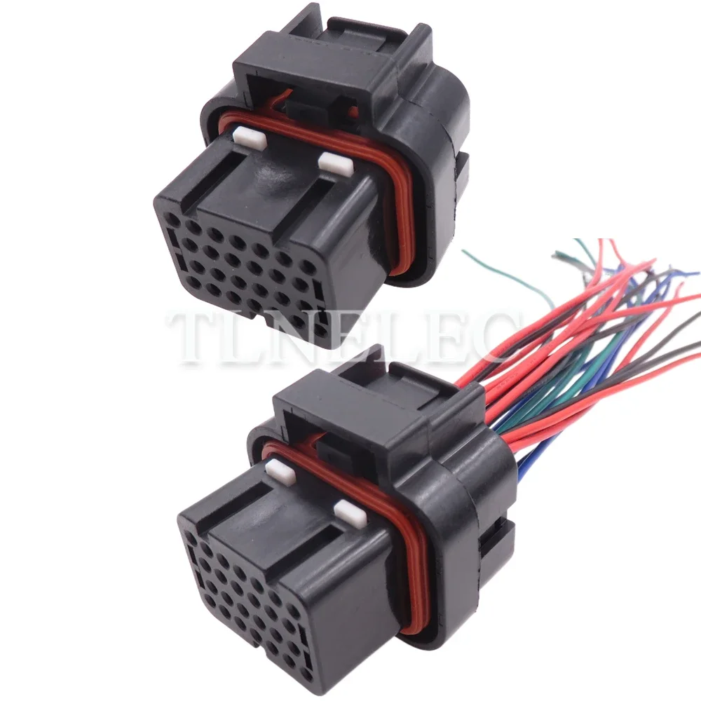 26 Pin Way Car Wiring Terminal Socket with Wires Automobile Wire Harness Connectors 6437288-6 1437288-6 3-1437290-7 6437287-8