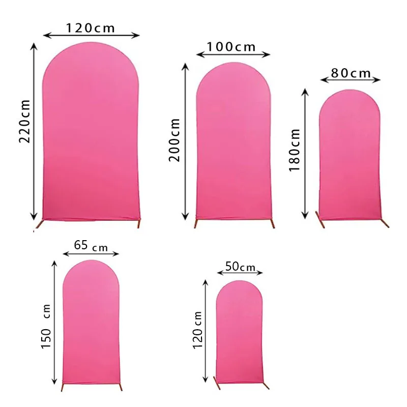 Wedding Arch Backdrop Cover Drape, Spandex Fitted Various Colors Sizes for Ceremony Birthday
