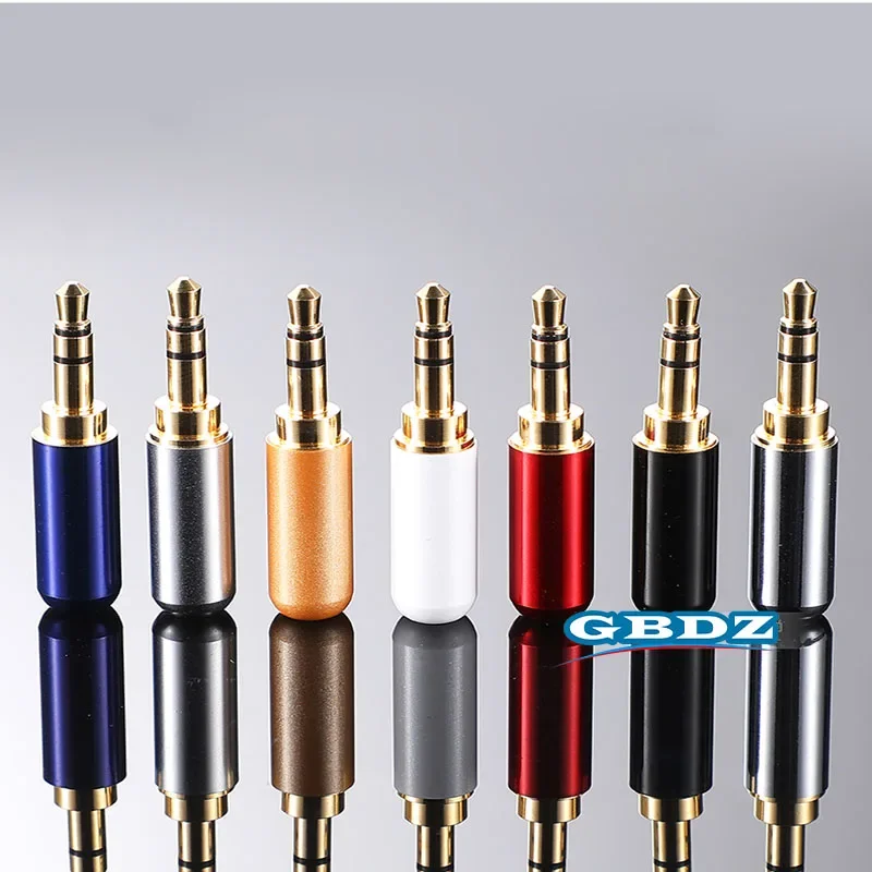 3.5mm Gold Plated Audio Jack For Mobile Phone Repair DIY Plug 3.5mm 3/4 Section Stereo Dual Channel Headphone Adapter Male Femal