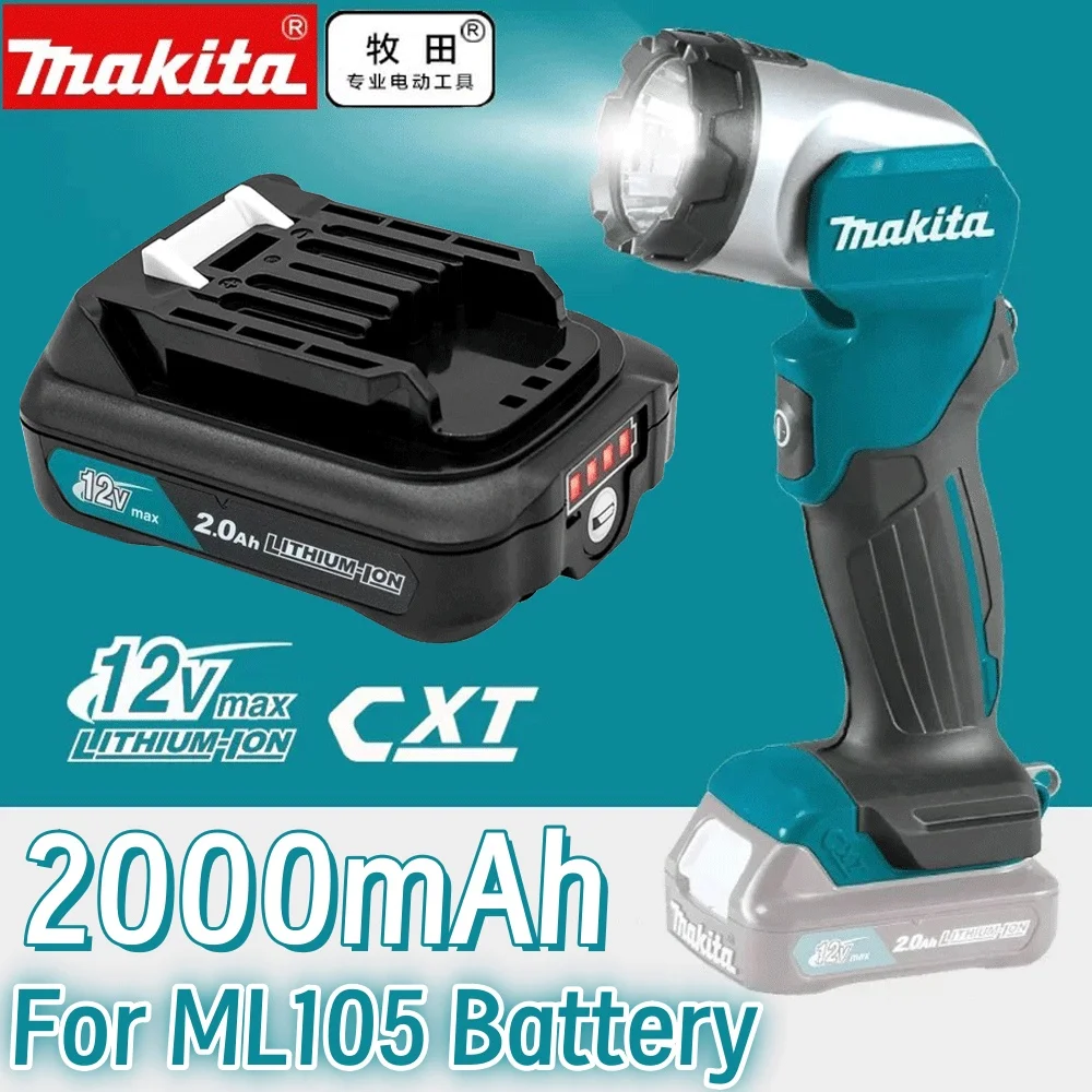 

10.8V 12V Max 2000mAh Li-ion Rechargeable Battery and Charger for Makita Power Tools BL1015 BL1040B BL1020B BL1041 BL1016 BL1021