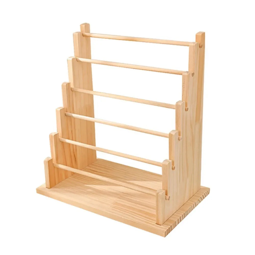 Multi-layer Solid Wood Bracelet Display Stand Organization Jewelry Bangle Removable Display Storage Showcase Decorative