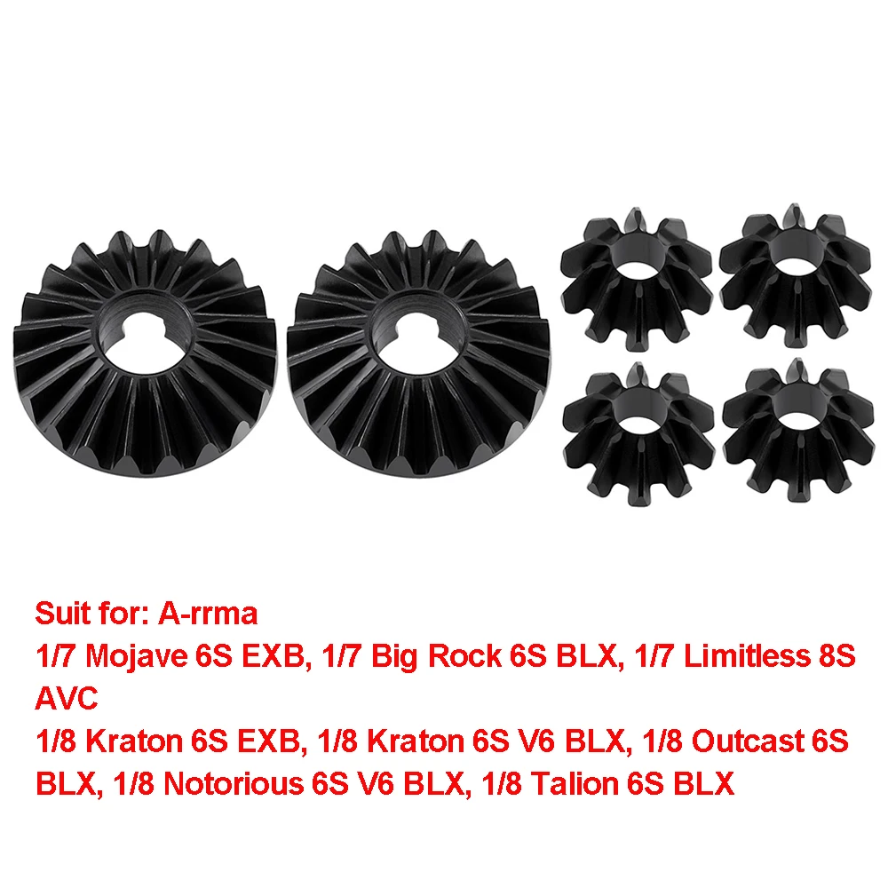 AXSPEED Steel Diff Gear Set for 29MM Diff Cover A-RRMA 1/7 Mojave 6S EXB, Big Rock, Limitless, Kraton, Outcast Upgrade Parts