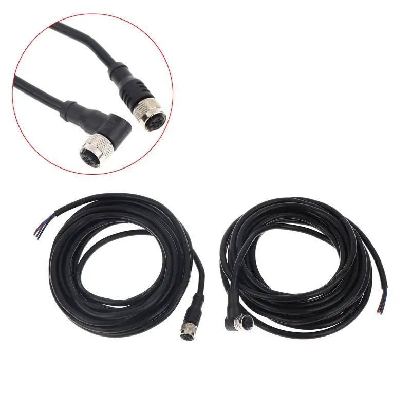 

Кабель с авиационным разъемом 2/5 метров, 4-контактный, с прямым или угловым гнездовым разъемом, для индуктивных датчиков приближения M12/M18