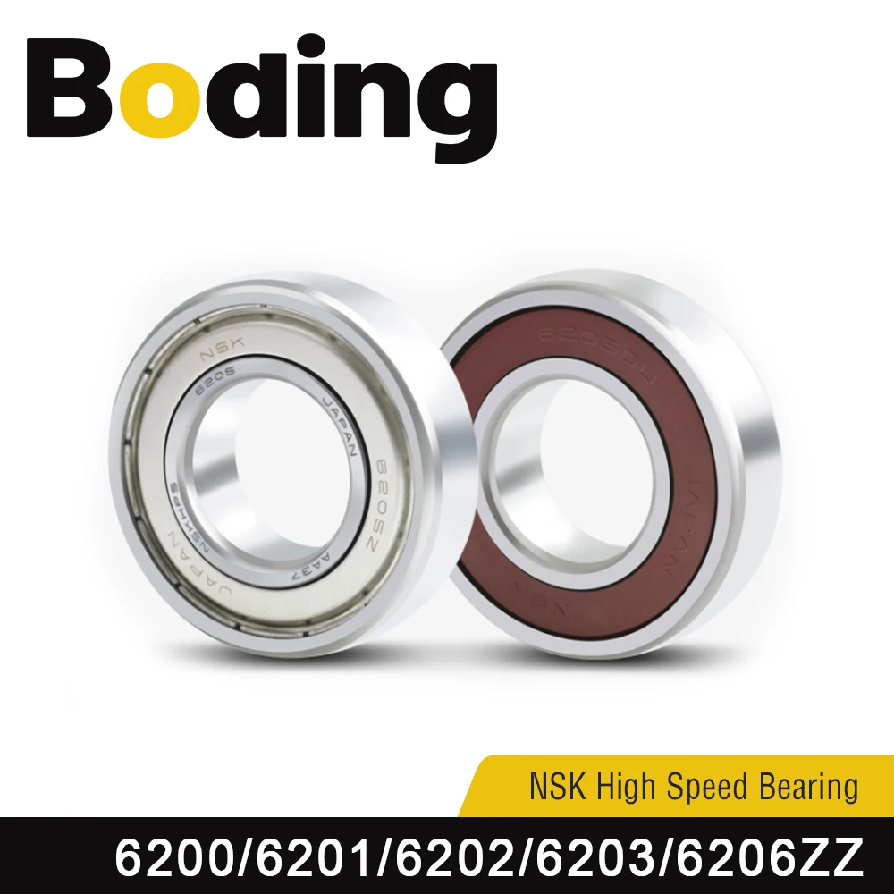 Boding High Speed Bearing 6200zz 30x10x9mm 6201zz 32x12x10mm 6202zz 5x15x11mm 6204zz 47x20x14mm 6307ddu 80x35x21mm 6307zz Ddu