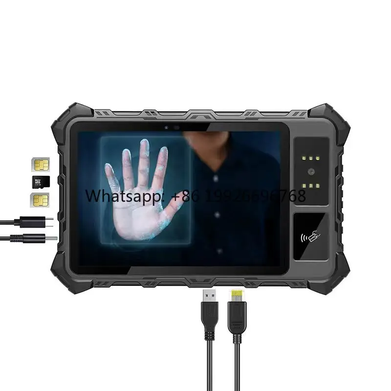 Biometric Palm Vein Recognition Tablet Android System with Customizable Logo Support OEM/ODM NFC Fingerprint USB 4G