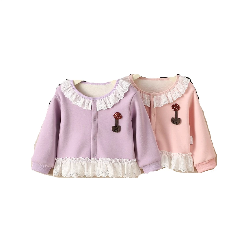 Coat Spring and Autumn Style Yangqi Princess Cardigan Jacket Korean Version Three Dimensional Mushroom Cardigan