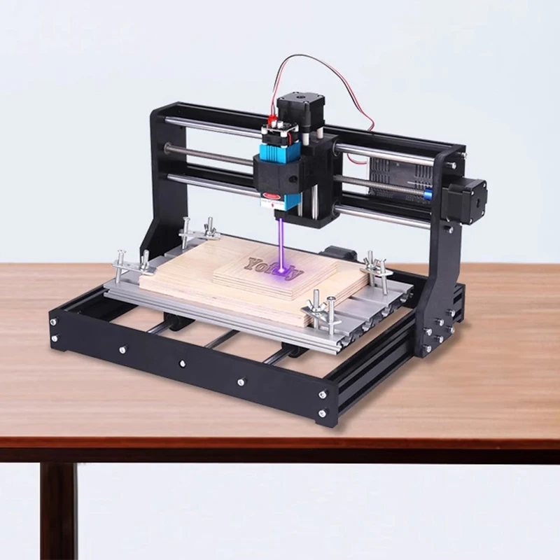 Zestaw małej grawerki CNC 3018PRO DIY, laserowa maszyna do cięcia reklamowego 100W