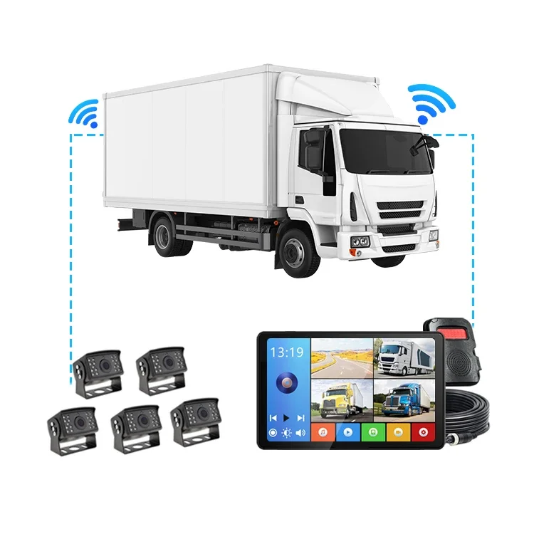 

10.1" car reversing aid AHD Wireless Truck DVR Night Vision Reverse Backup Recorder Wifi cameras For Bus Car display