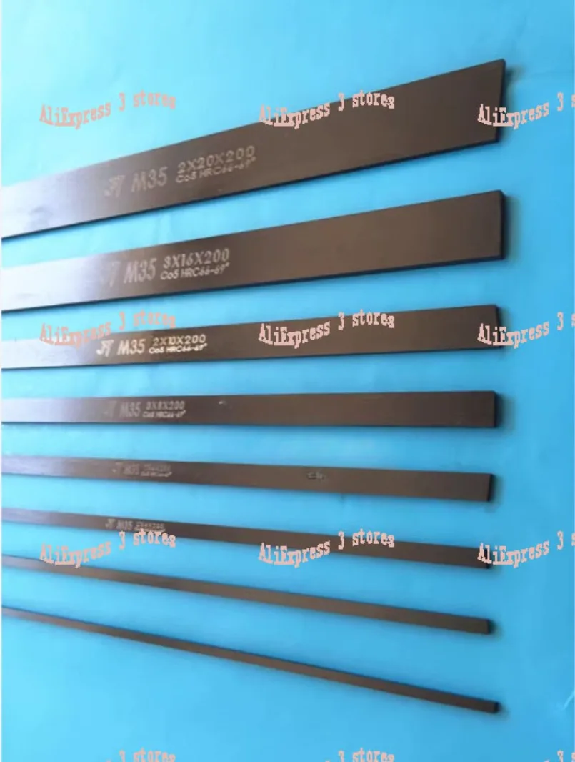 Imagem -02 - Super Duro Torno Cnc Hss Ferramenta de Corte Quadrado Bits Barra mm x mm x 200 mm Barra Chata Aço Alta Velocidade Cortador Mosca