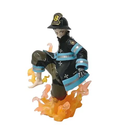 16 cm Fire Force Animefigur Shinra Kusakabe Actionfigur PVC Gk Staty Figur Modellsamling Ornament Rum Skrivbord Leksaker Presenter 8 best sales Fire Force-figur - №7