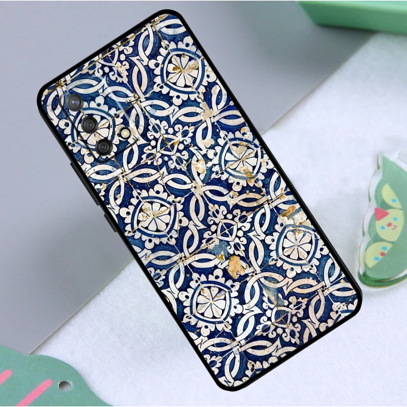 Portuguese Tiles Case For OPPO A16 A15 A52 A72 A94 A74 A54 A5 A9 A31 A53 A83 A93 A91 Find X5 X3 Pro Cover