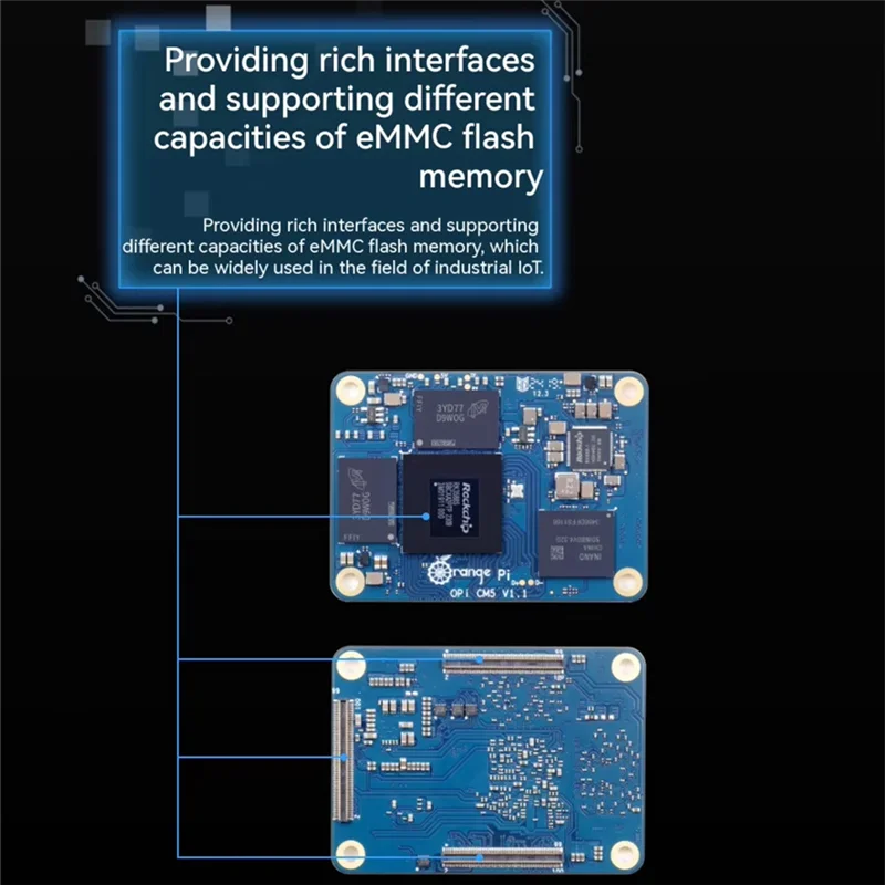 

Stylish-For Orange Pi CM5 8GB+32GB LPDDR4 Rockchip With Baseboard WIFI5-BT5 Opi CM5 Run Android Ubuntu Debian