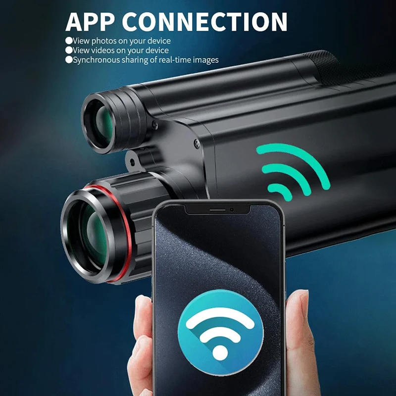 NV077-940nm نطاق الرؤية الليلية للصيد مع واي فاي يوم/ليلة ثنائي الاستخدام ليزر الأشعة تحت الحمراء تلسكوب لا يصدق ملحقات تكتيكية خارجية