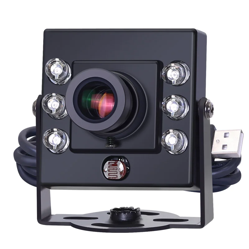 

3206 1080P OV2710 16mm 20degrees IR850 Distortionless Full HD UVC CMOS 30fps Infrared USB Industrial Camera for Face Recognition
