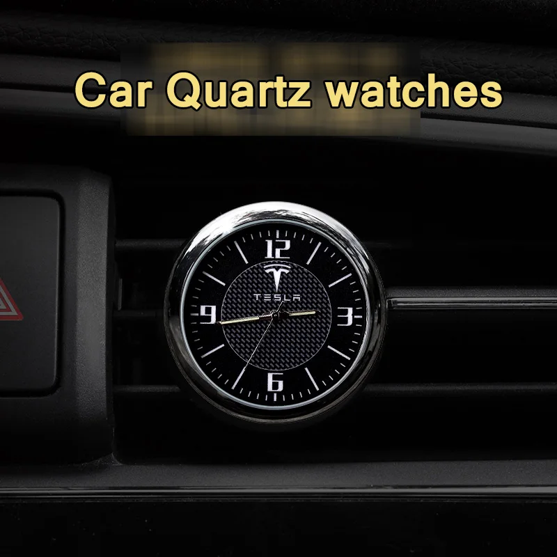 Car Clock Watch Modified Car Interior Electronic Quartz Watch Car Decoration with logo For BMW Toyota Benz Audi Nissan Peugeot