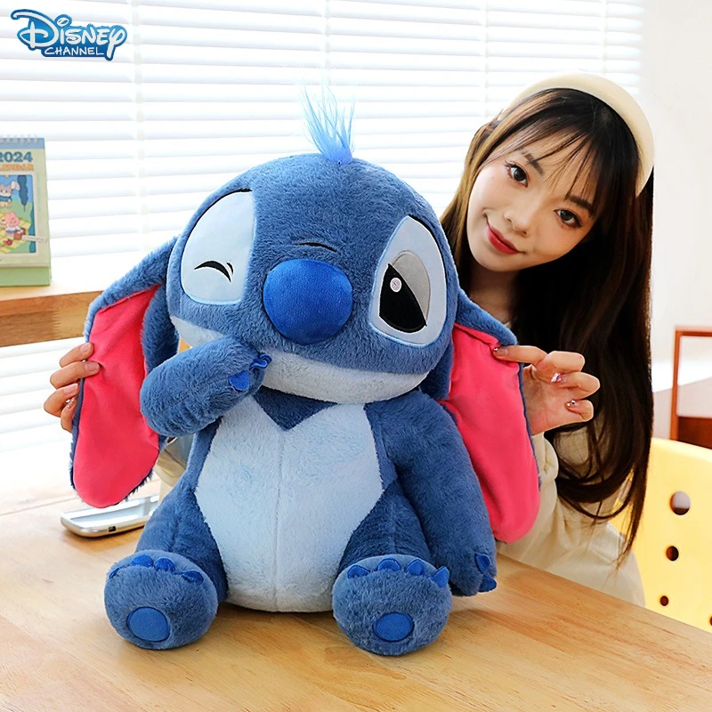 

Большая мягкая игрушка Disney Lilo & Stitch Angel, 30/50/70 см, мультяшный аниме-стиль, милый декор, удобная и мягкая кукла, детский подарок