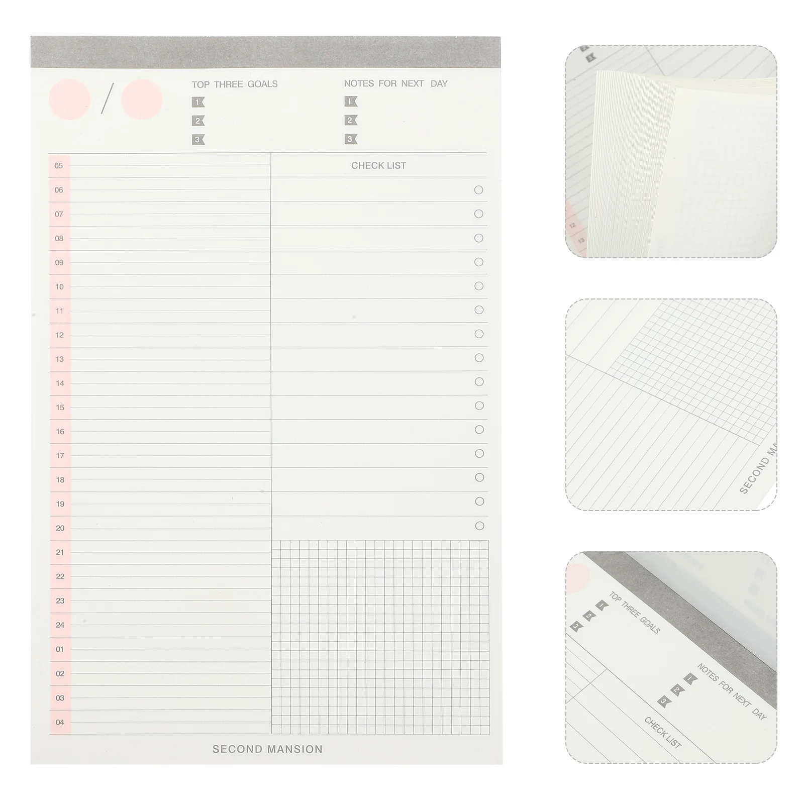 

Organizer Planners Office Notepad Compact Convenient Daily Todo List Memo Pads Schedule