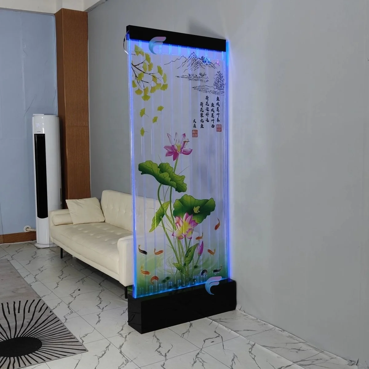 Customization.Home Decoration LED Waterfall Water Bubble Wall Screens & Room Dividers