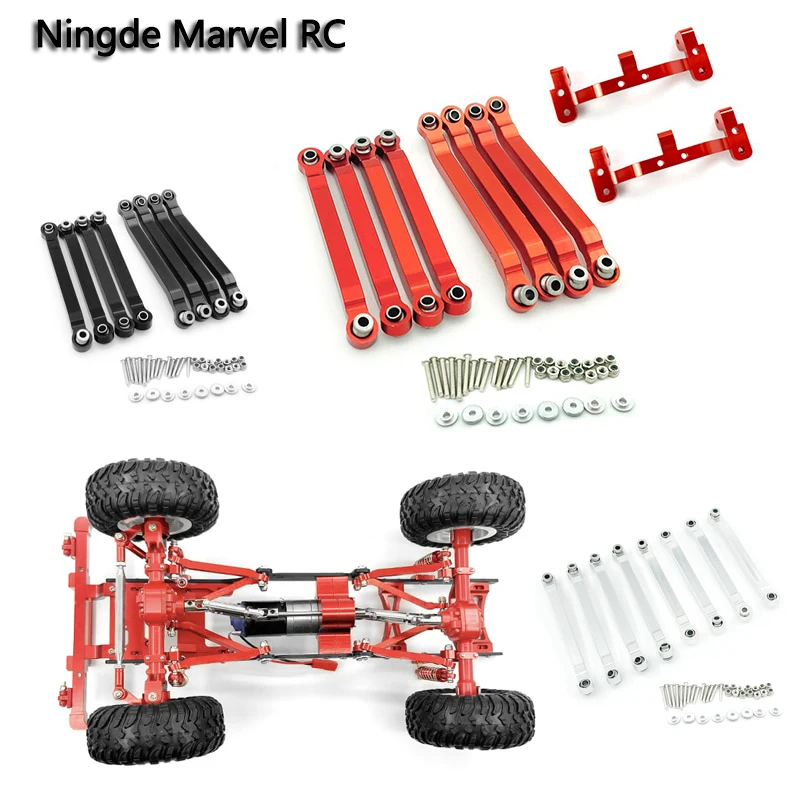 8Pcs RC Car Suspension Tie Rod Metal Chassis Tie Rod Linkage For MN D90 D91 D96 D99 D99S MN90 1/12 Upgrade Parts