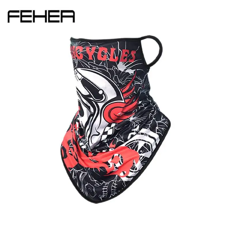 

FEHER Motorcycle Face Mask for Men and Women Sports Breathable Dustproof Windproof Helmet Balaclava Moto Riding Neck Accessories