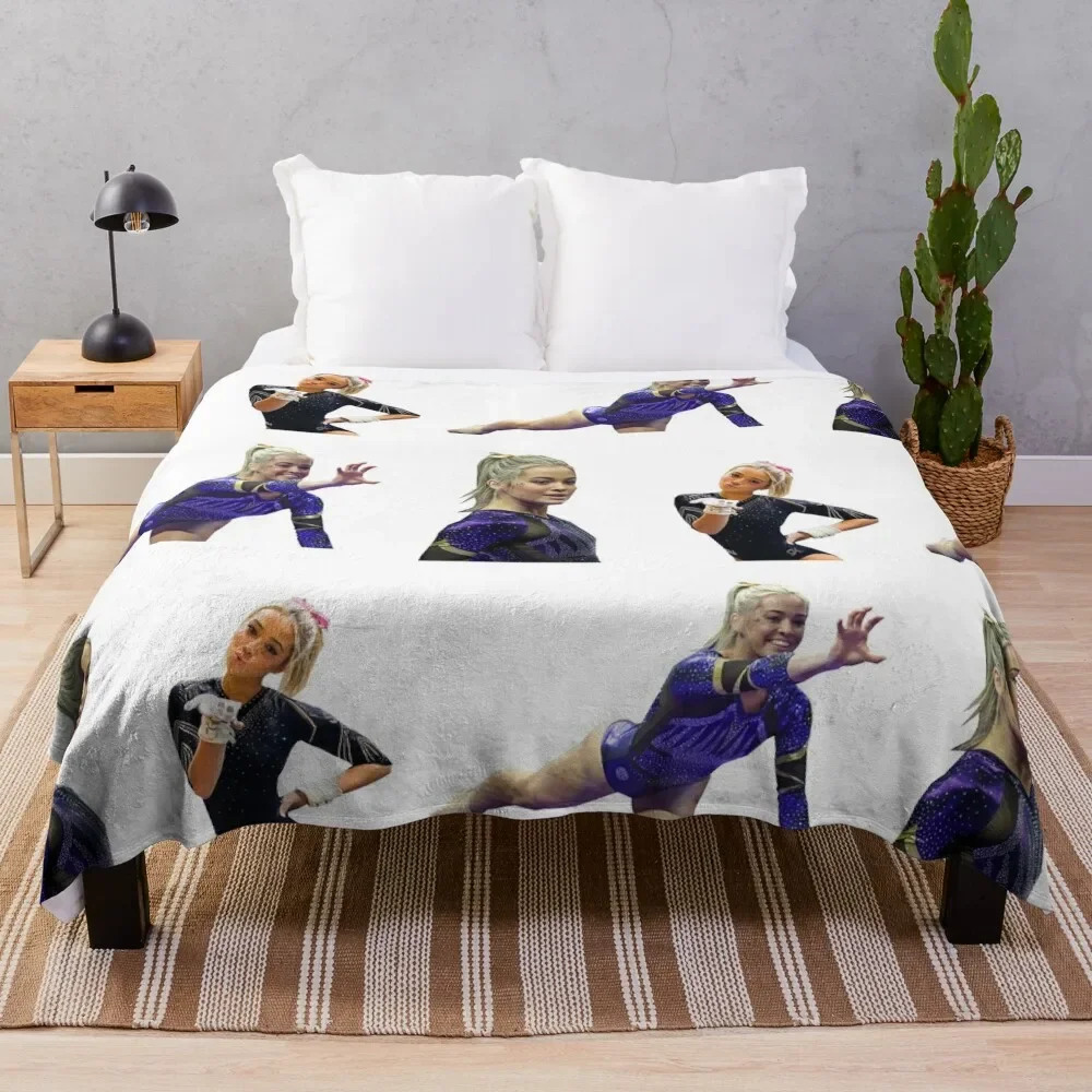 

Livvy Olivia Dunne pack Throw Blanket cosplay anime christmas gifts heavy to sleep Plaid Blankets