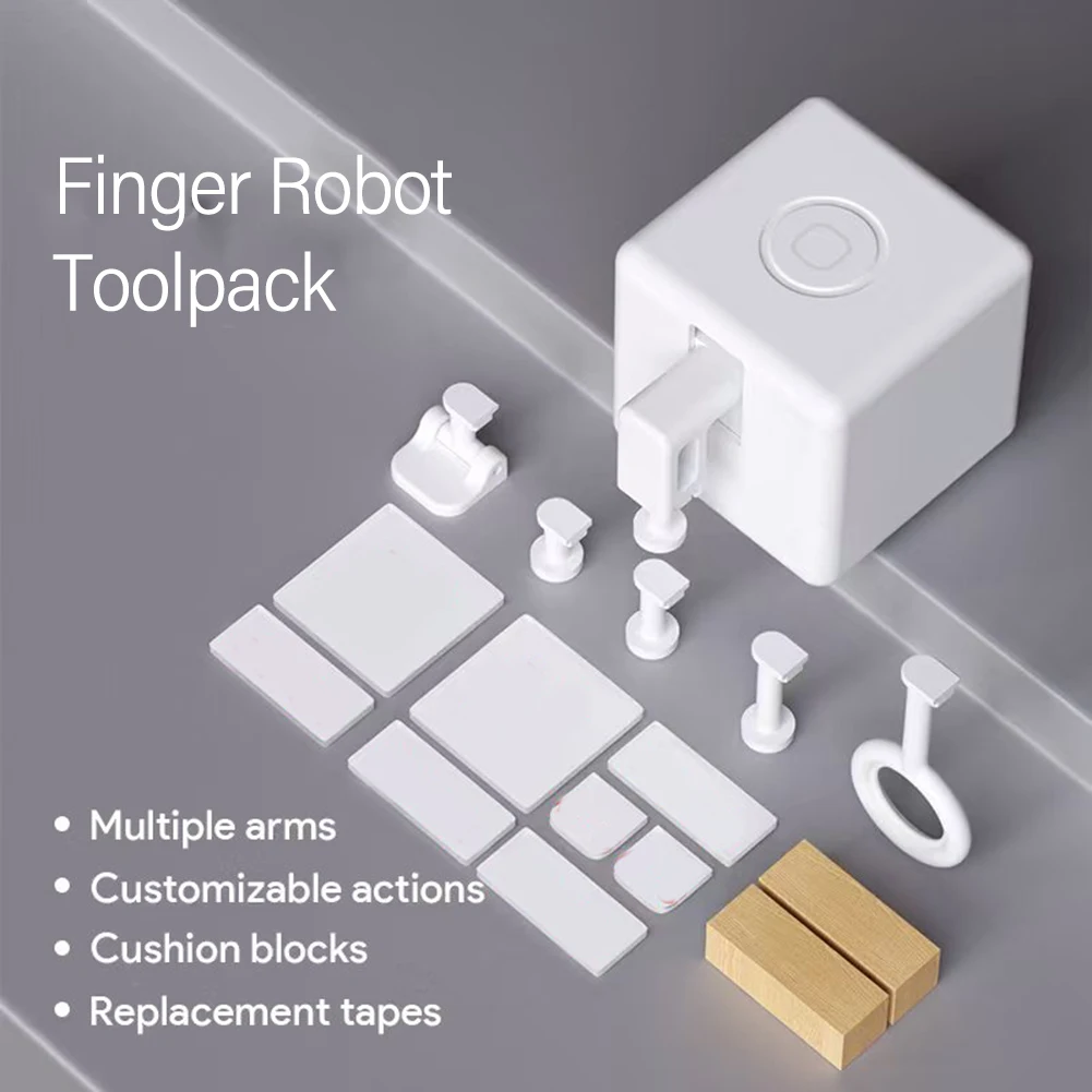 Smart Switch Button Pusher Kit Finger Robot with 5 Tool Heads and Convenient Buffer Block for Customizable Operations