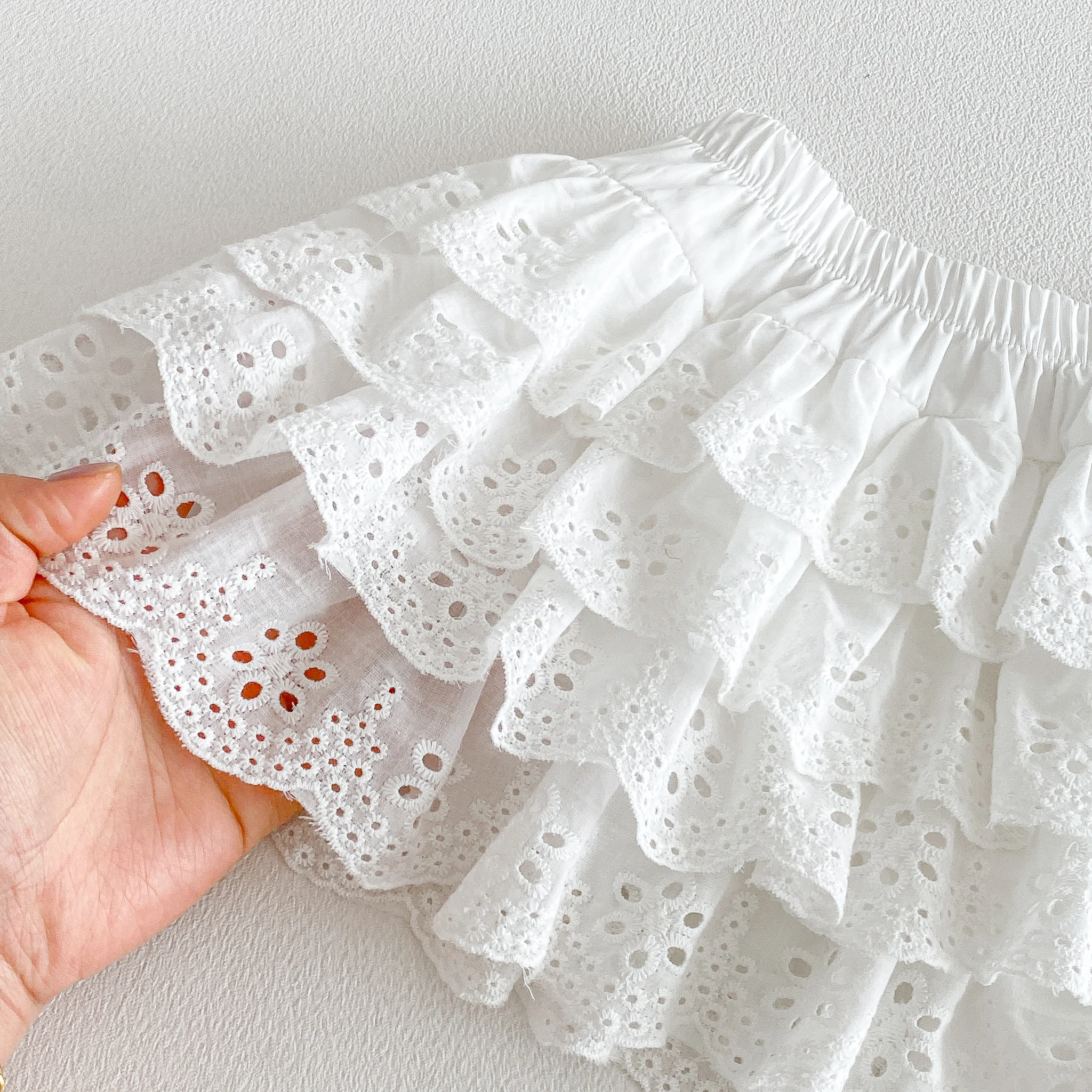 Koreanischer Stil Neuer Sommer Kleinkind- und Baby-Prinzessinnenrock mit Waldkuchen-Plissee, Karierter Halbrock, Vielseitige Kleiderhose – Detail 8