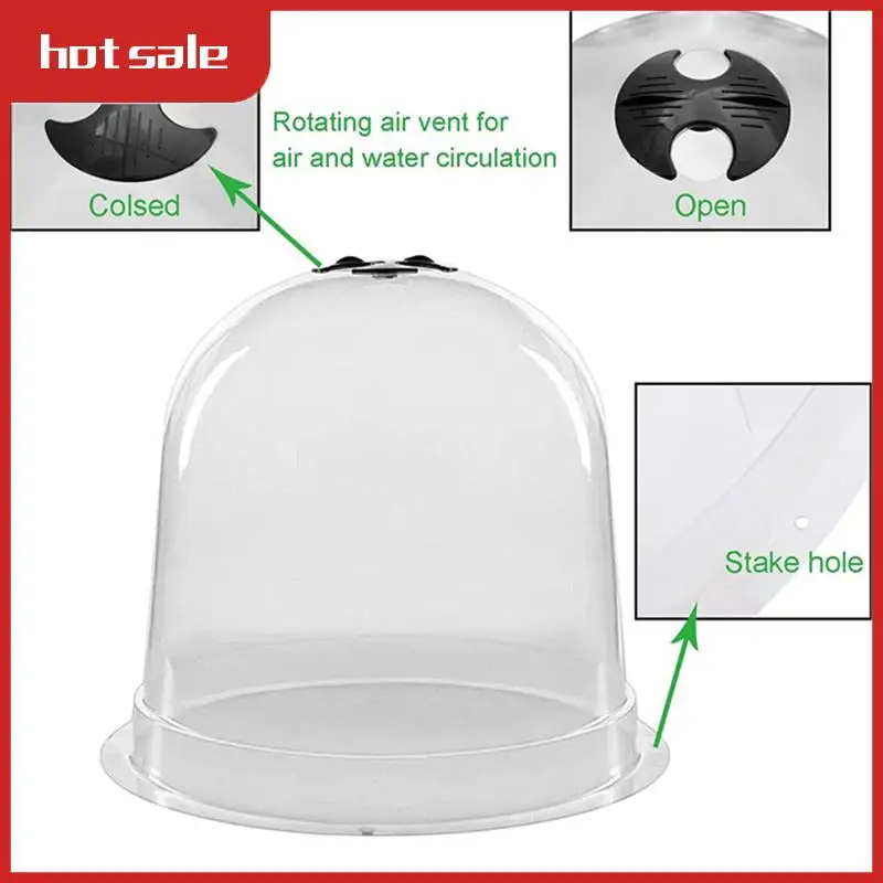 12Pcs Reusable Plastic Greenhouse Garden Plant Bell Cover Dome Frost Guard Freeze Protection