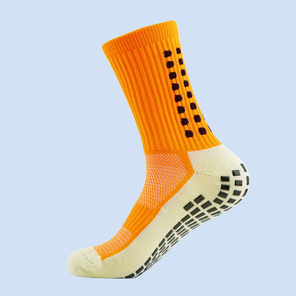 Chaussettes de football anti-aldes pour hommes et femmes, noir, blanc, extérieur, sport décontracté, football, yoga Grip, haute qualité, 3/6 paires