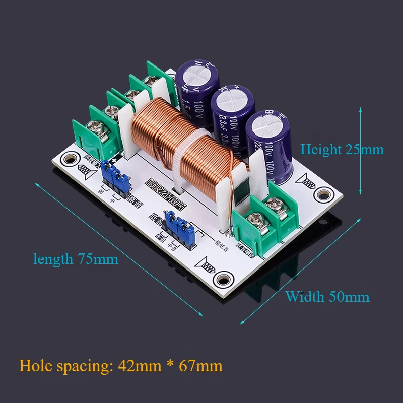 Placa de atualização de alto-falante universal ajustável de frequência dupla alta e baixa sem solda DIY 400W