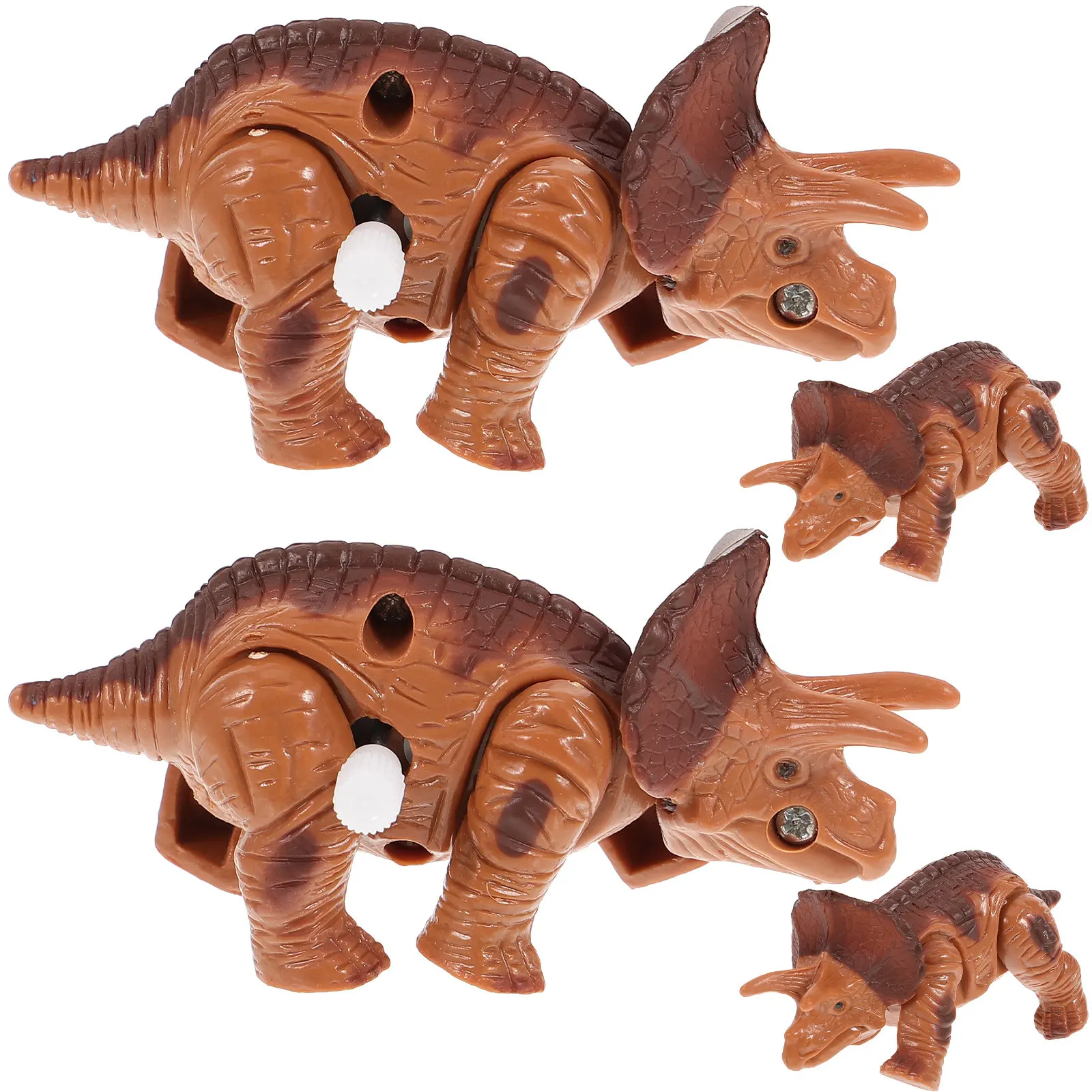 

Набор из 4 заводных динозавров: маленькие, креативные, ходячие, интерактивные, веселые, развивающие игрушки для раннего обучения детей