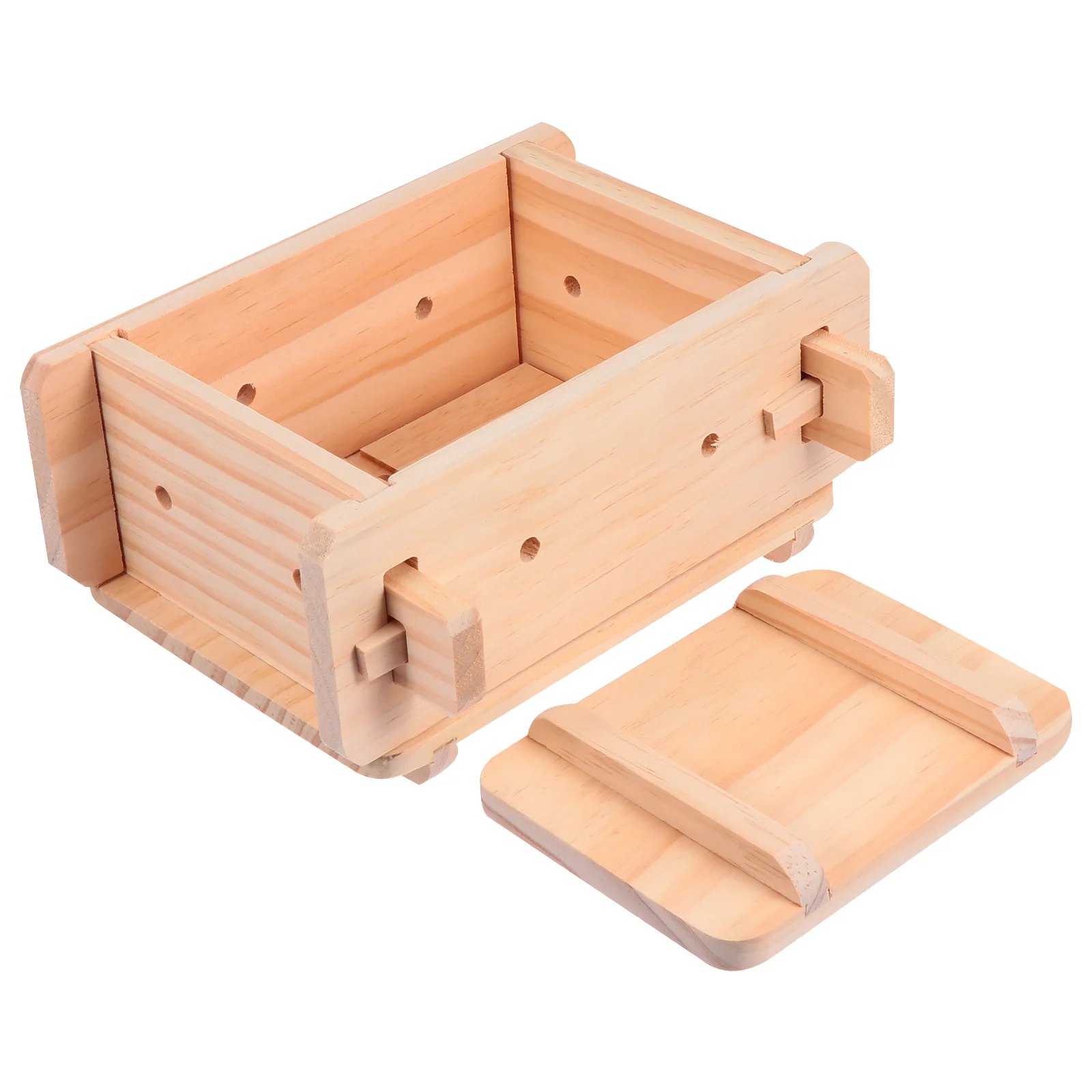 Wooden Tofu Press Mould Soybean Curd Making Machine Cheese Maker Press Tofu Maker Pressing for Home