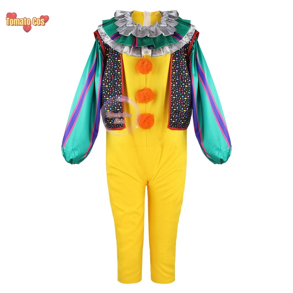 Disfraz de Cosplay de Pennywise para adultos y niños, traje de Peluca de payaso Stephen, traje de miedo para Halloween, fiesta de terror, Carnaval, mascarada, vestido, pantalones, traje