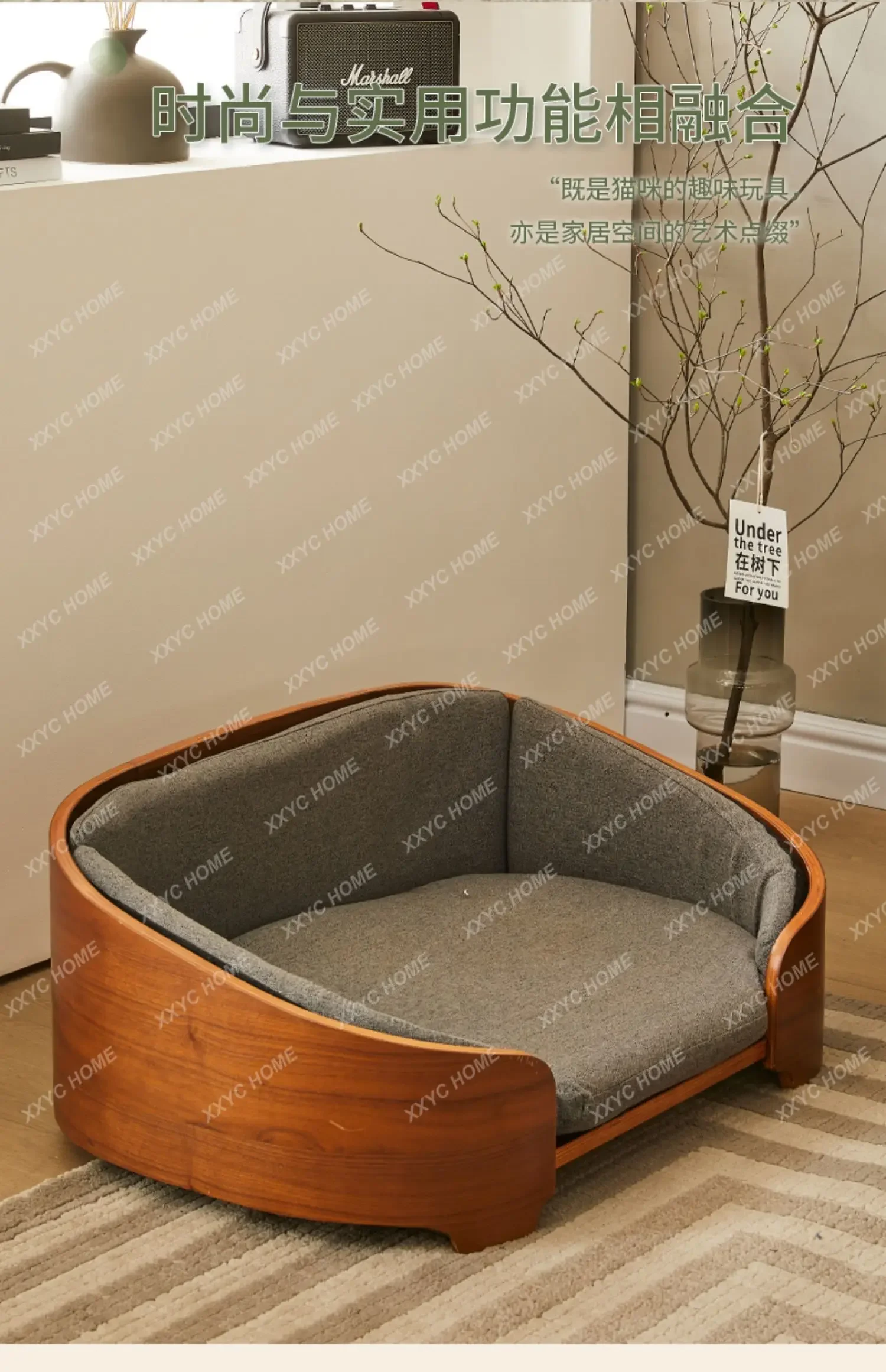 

Cat nest multi-layer solid wood cat bed sofa medium and large