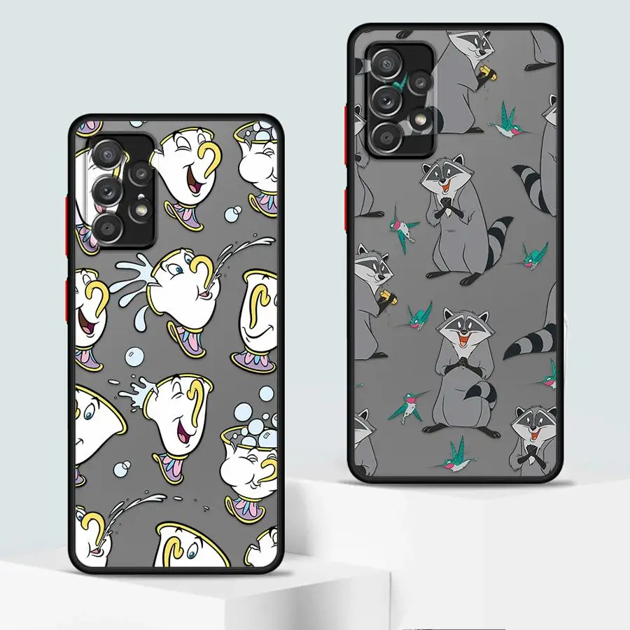 Case for Samsung Galaxy A54 A52 A14 A53 A34 A13 A12 A15 A16 A32 A21s A23 A51 A33 A71 Matte Phone Cover Disney Cartoon Marlin