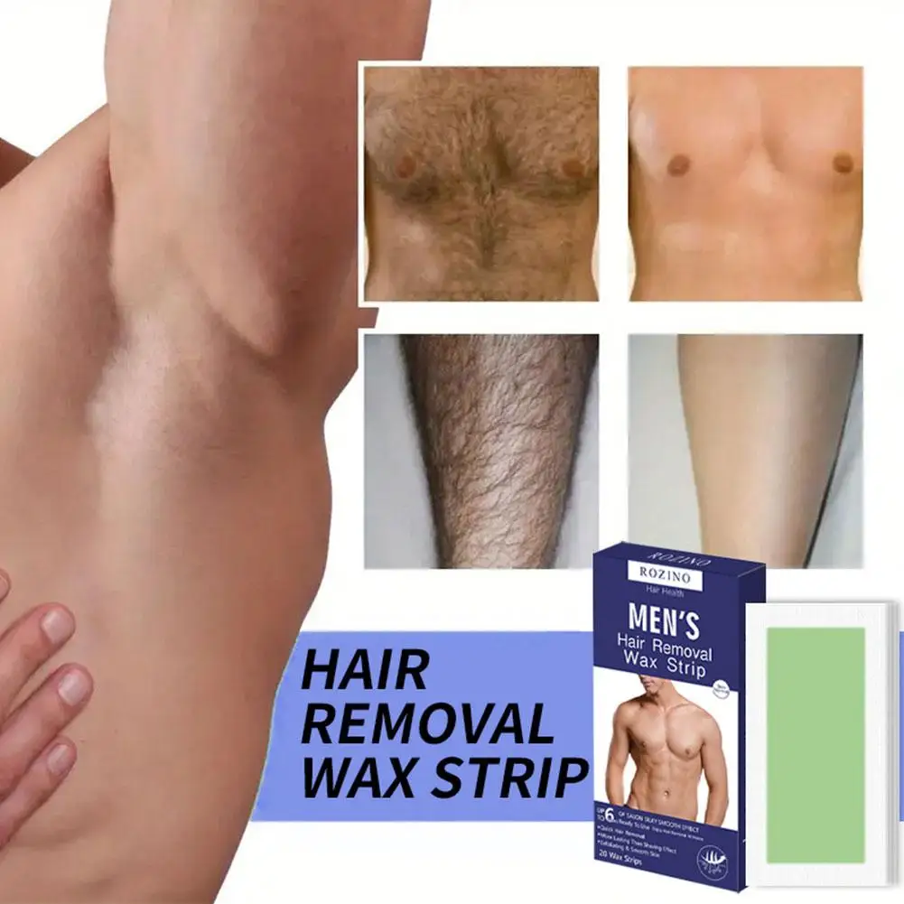 20stick Professional Hair Removal Wax Strips For Summer Depilation Double Sided Cold Wax Paper For Leg Body Face Useful R1x1