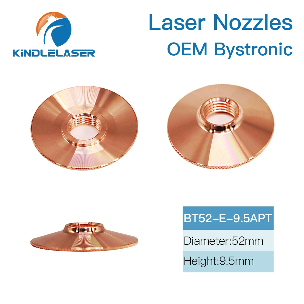 KINDLELASER Bystronic Base per ugello Laser in fibra D52mm H9.5mm Bystronic accessori per macchine da taglio Laser sede ugello Laser