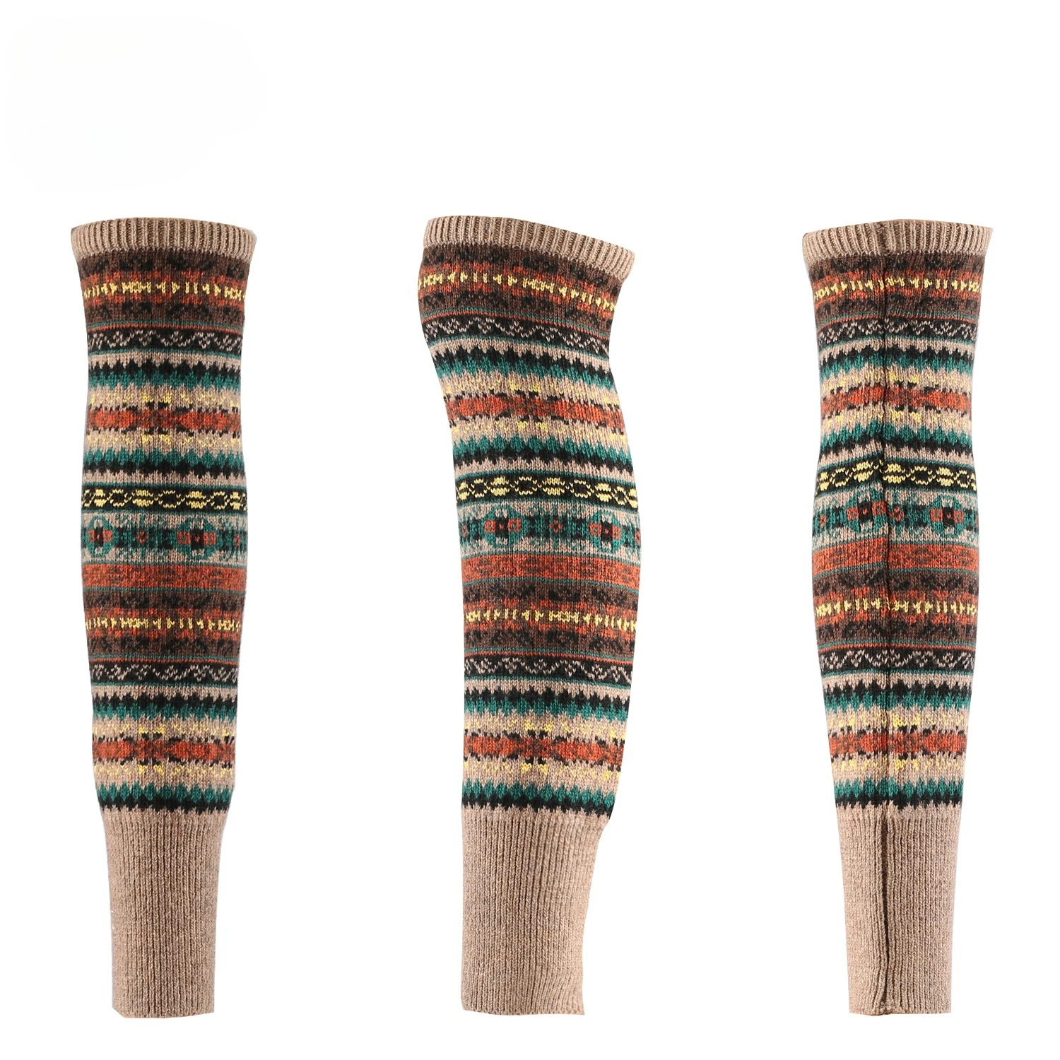 New Bohemian Cable Knit Leg Warmers Slouchy Boot Socks | Extra Thick Thermal Knee High Socks for Winter Yoga Ballet Dance