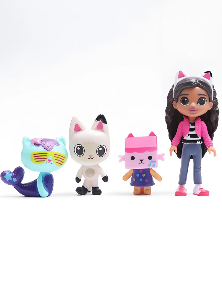 NEU 13-teiliges Anime-Figuren-Set Gab Spielzeug Lächelnde Cakey Catrat Umarmungspuppe Mercat Cartoon-Actionfigur Heimdekoration Weihnachts- und Geburtstagsgeschenke