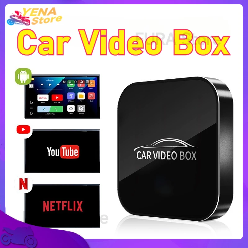

New CarPlay Smart Car TV Box, CarPlay Android Auto Video Box, Dual WiFi Smart Car Streaming media box
