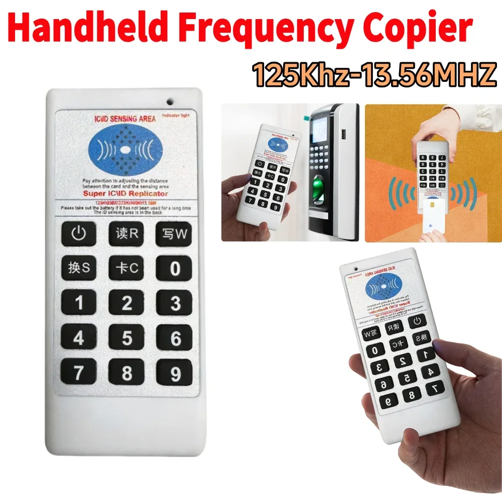 

Handheld Frequency Copier 125Khz-13.56MHZ Copier Duplicator Cloner RFID NFC IC Card Reader&Writer Access Tag Smart Card Reader