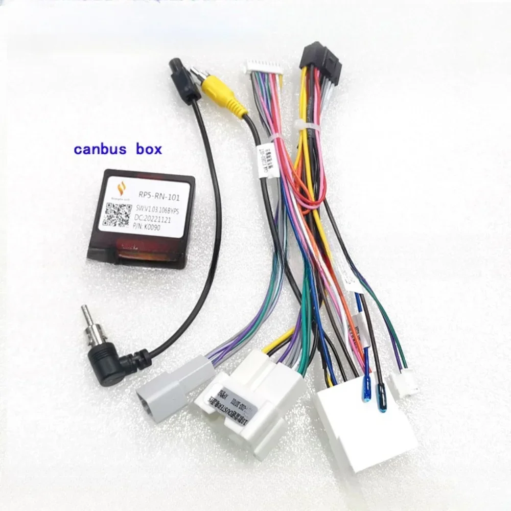 Simple Canbus RP5-RN-101 For Renault Duster/Clio/Kangoo/Sandero/logan/Captur 2015 Android Radio 16 Pin Power Cable Audio Adaptor