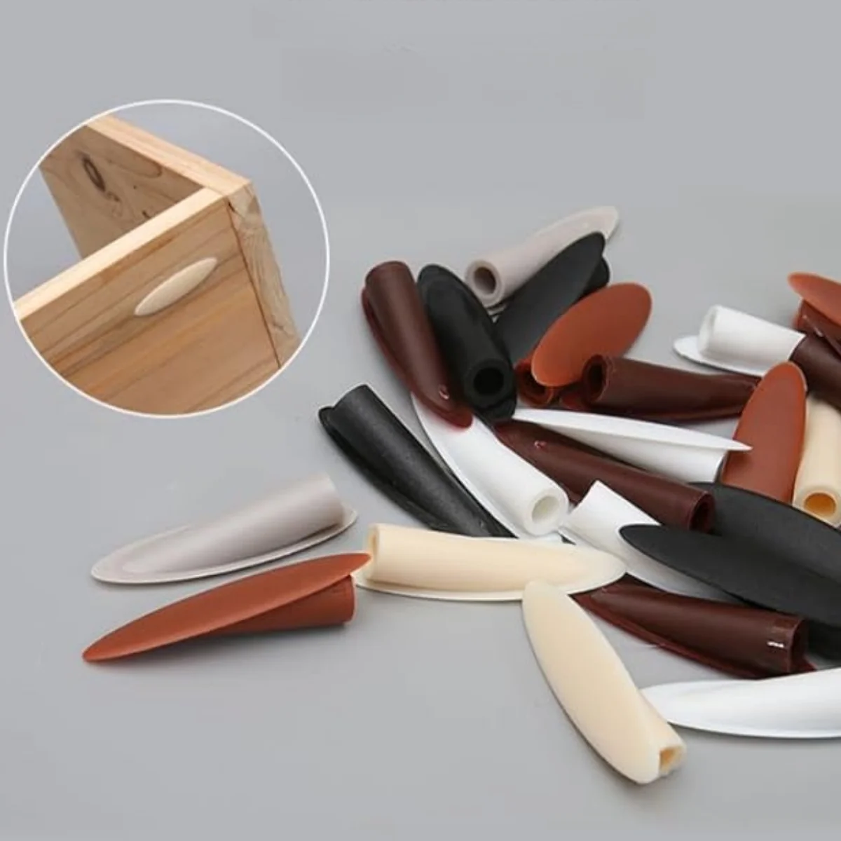 100 Uds. Tapones de plástico para agujeros de bolsillo, tapa de orificio inclinado de 9mm para localizador de agujeros, accesorios de herramientas guía de taladro, tapa de tapones de tapón multicolor