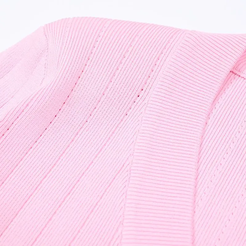 High Quality Fashionable Classic Women's Knitted Sweater Cardigan Versatile Spring Autumn Style Elegant Striped Long Sleeve