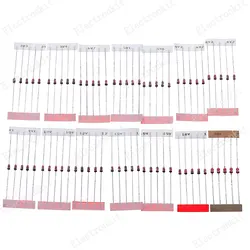 70pcs/lot 14value 1w Zener Diode Assorted Kit 1N4728A-1N4751A Electronic Set pack