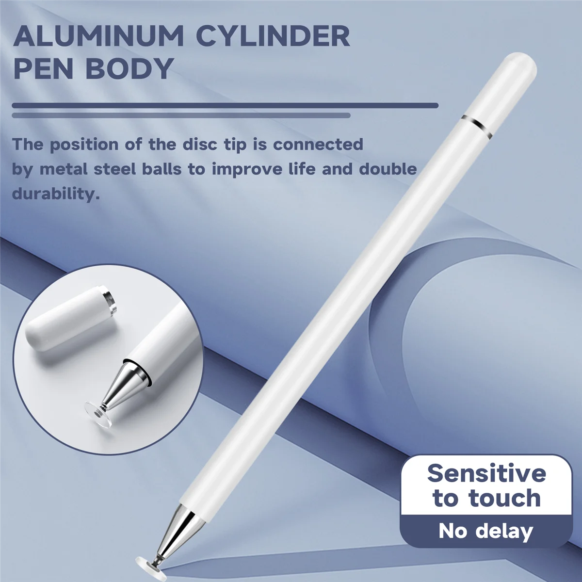 M85K Stylus Pen Universal Contact Screen Drawing Pen for Android IOS Tablet White