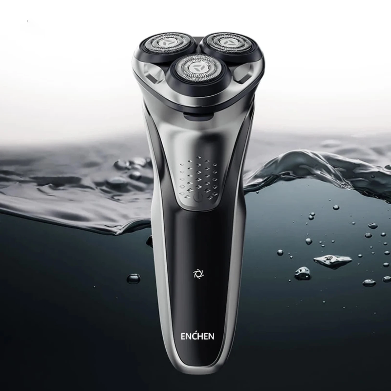 Sleek Ultimate Premium Rechargeable Blackstone Plus Electric Rotary Shaver - Black, Waterproof, Dual Use Wet and Dry Shaving Mac