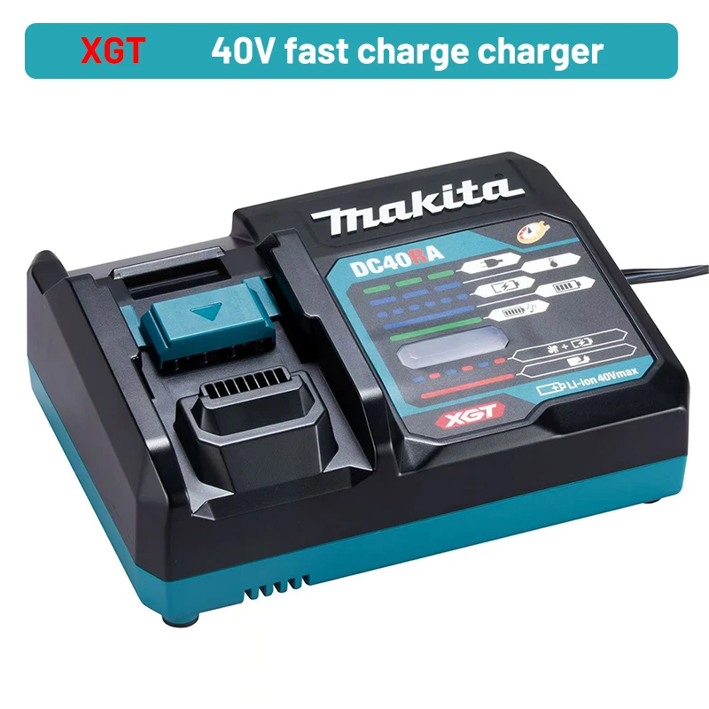 Makita 40V batterij, 5.0Ah oplaadbare lithiumbatterij, Makita, BL4040, BL4025, BL4050, 40V DC40RA oplader Max XGT gereedschapsbatterij