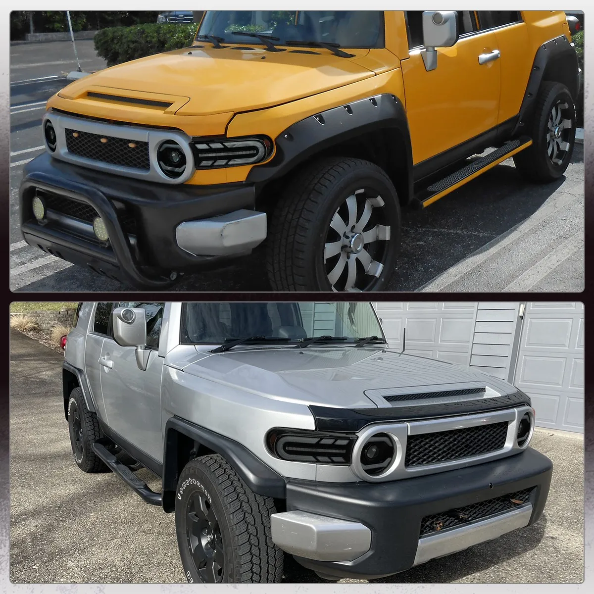 

Black Smoke LED Projector Sequential Headlights For 2007-2014 Toyota FJ Cruiser
